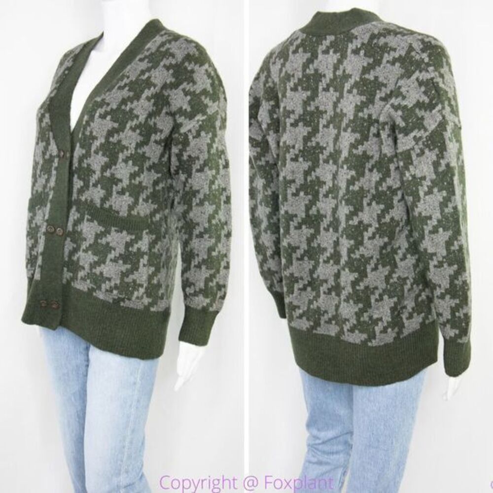 Madewell Allston Double-Button Cardigan Sweater in‎ Houndstooth, size S - Picture 16 of 16